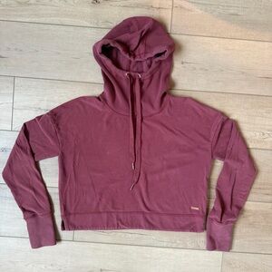 Sweaty Betty Sweatshirt Womens Size S Maroon Funnel Neck Harmonise Luxe